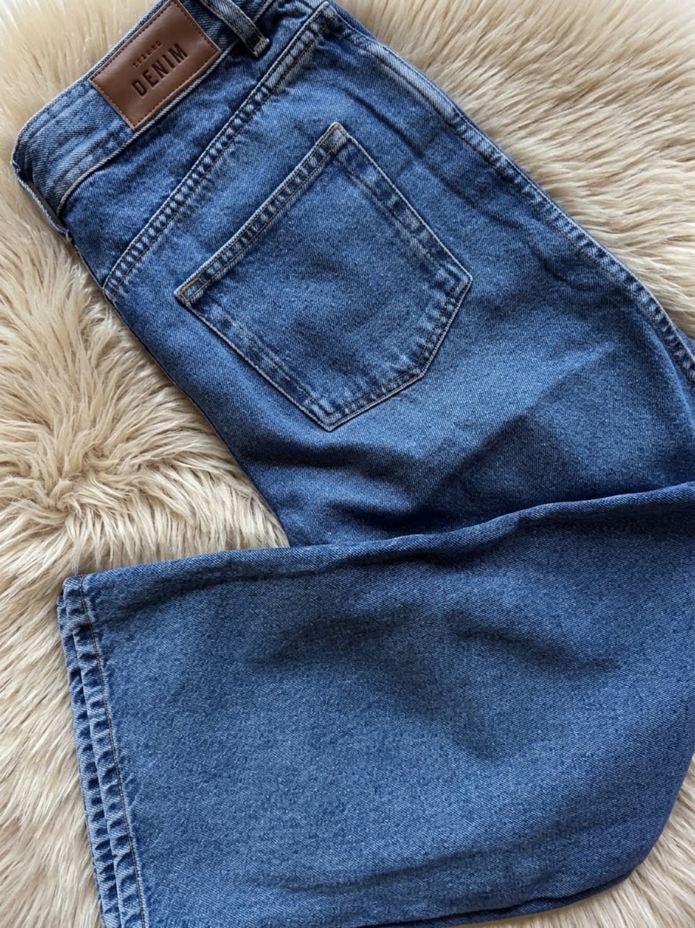 Sézane Le Crop Jeans High Rise Straight Leg Denim Blue Size 38 US 6